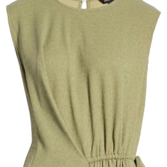 Maggy London Draped Sleeveless Dress Seafoam Green Sz 8 gorpcore - Picture 1 of 10